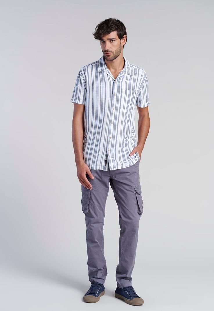 Camisa Listada Sport Fj Indigo-1