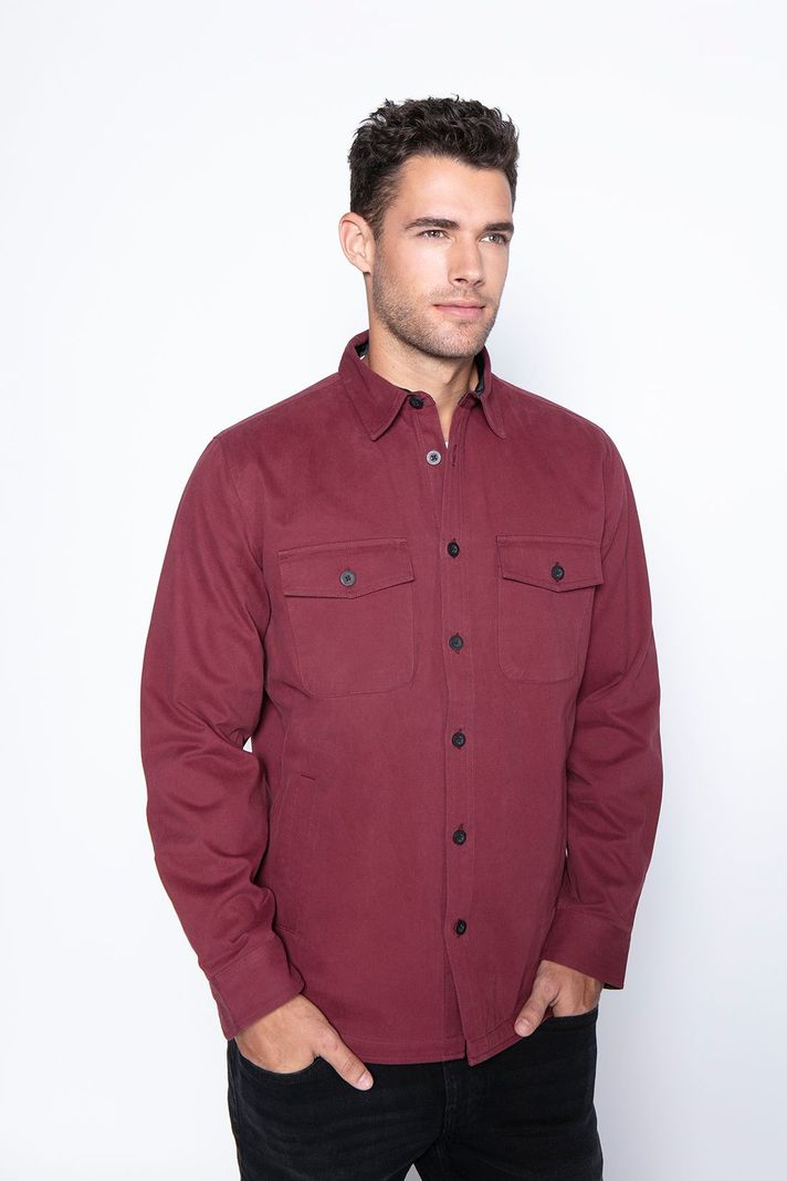 Chaqueta Twill Trancura Burgundy Rojo S