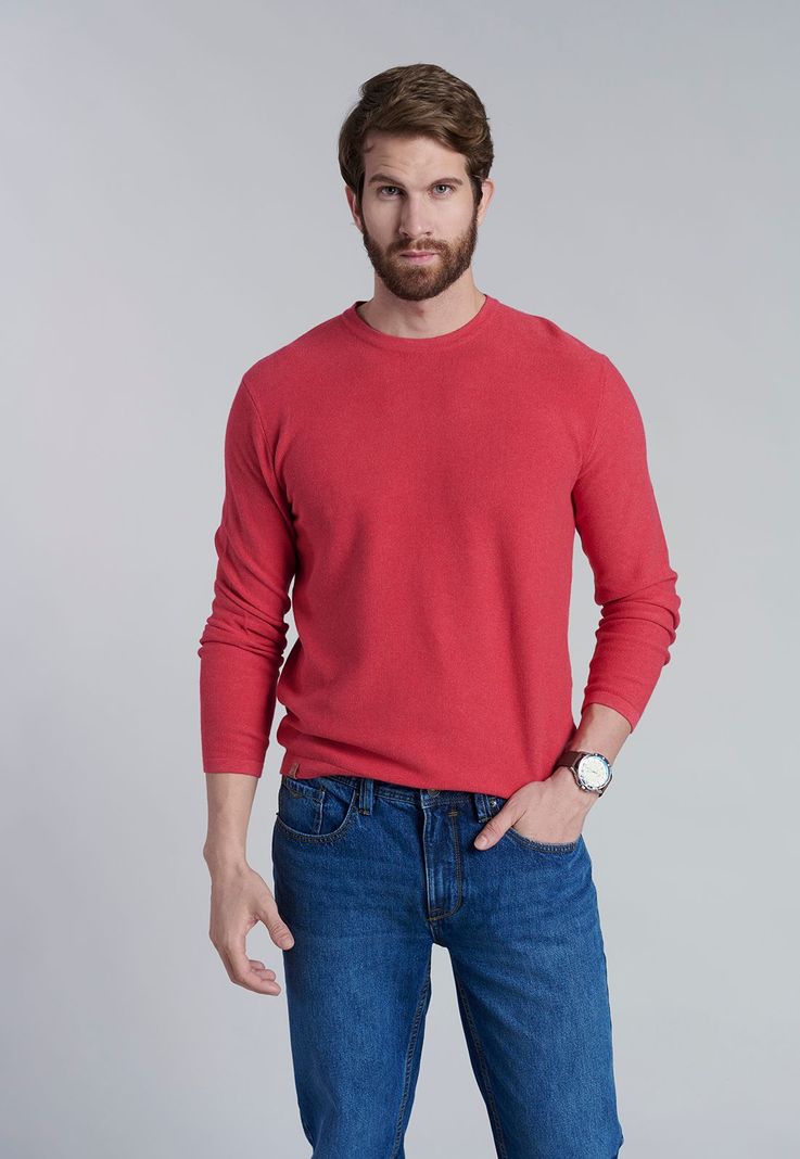 Sweater Arizona F Dk Coral-0