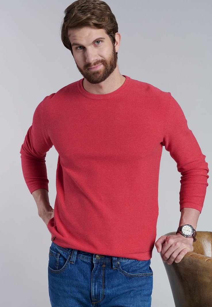Sweater Arizona F Dk Coral-4