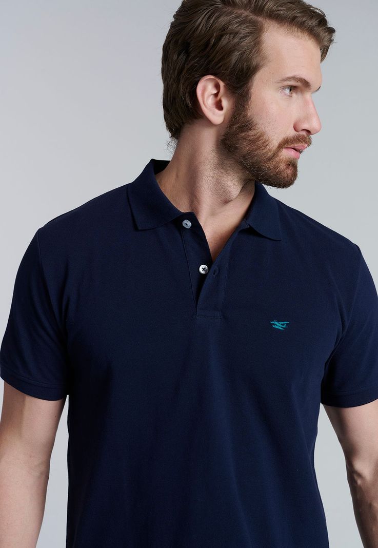 Polera Basica Pique Dk. Navy-2
