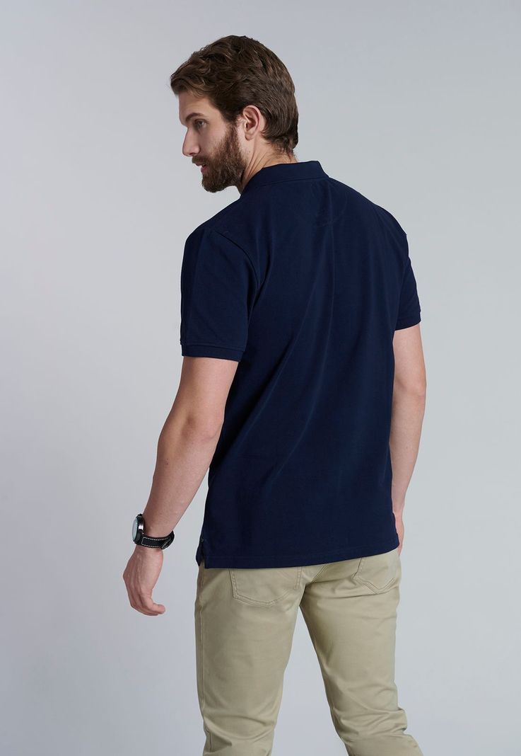 Polera Basica Pique Dk. Navy-3