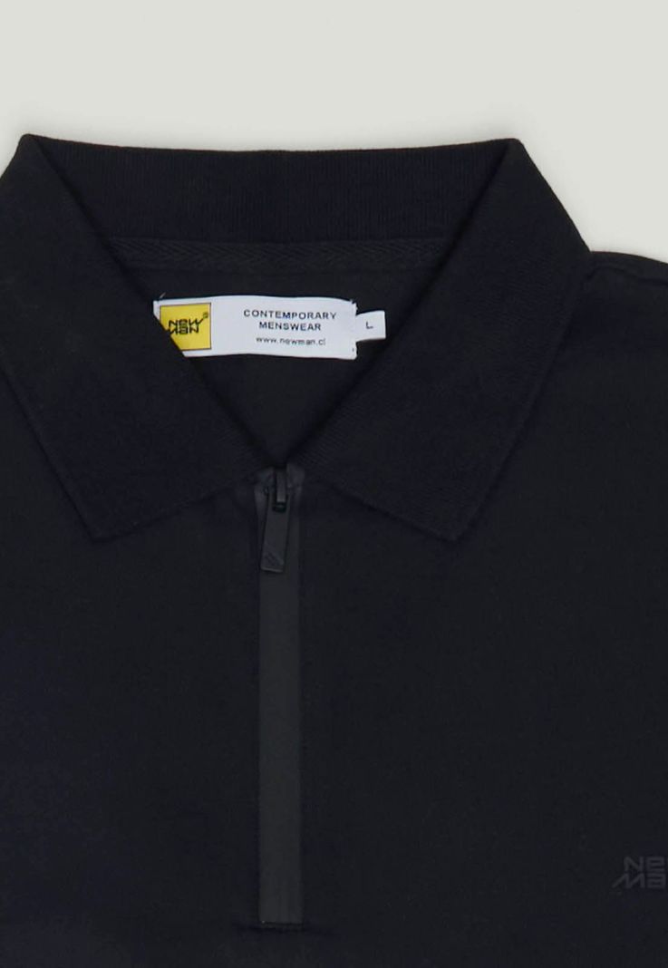 Polera Polo Luarca Avant-Garde Black-1