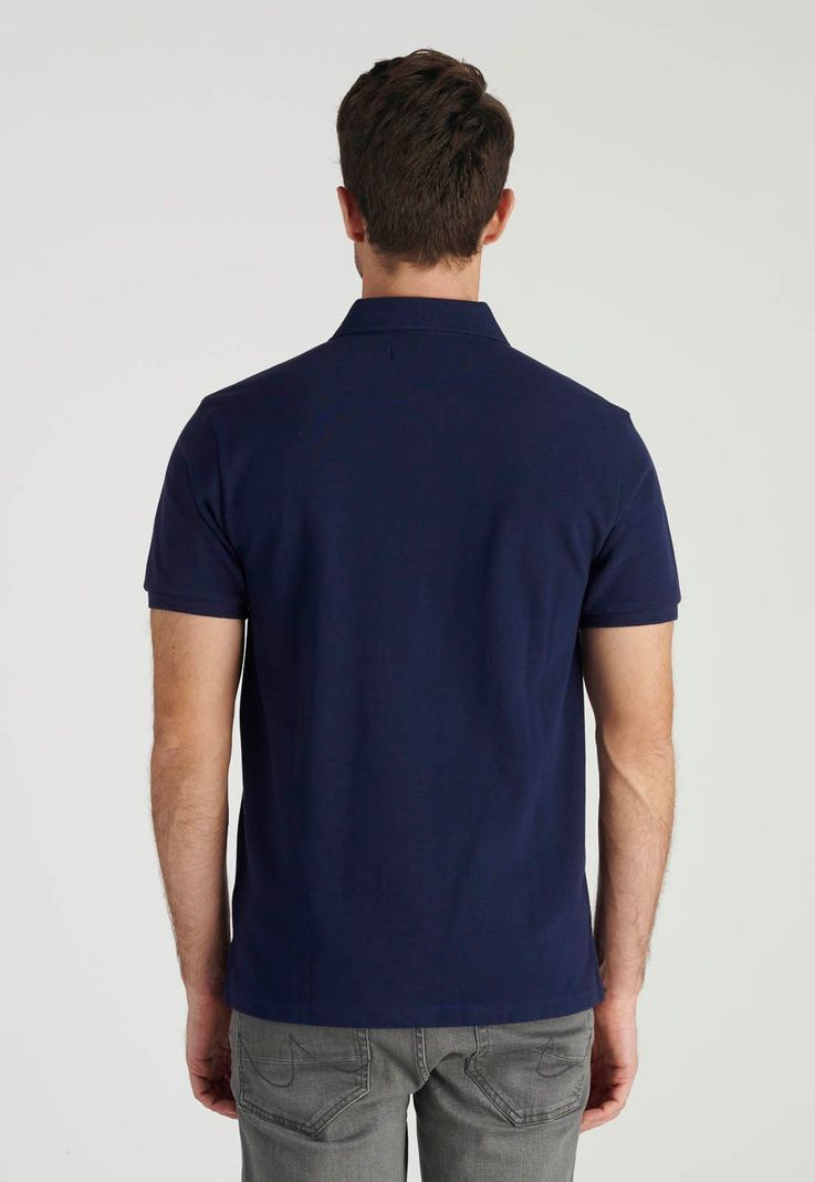 Polera Polo Roma Heritage Navy-3
