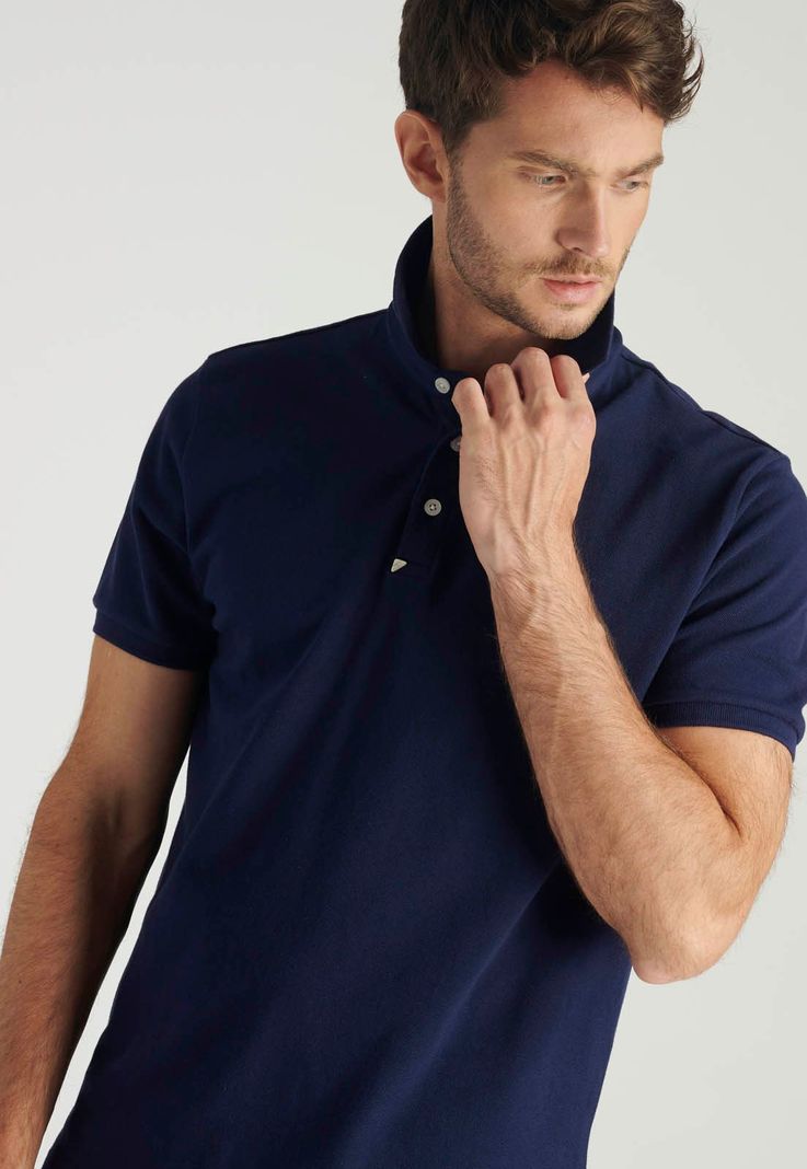 Polera Polo Roma Heritage Navy-4