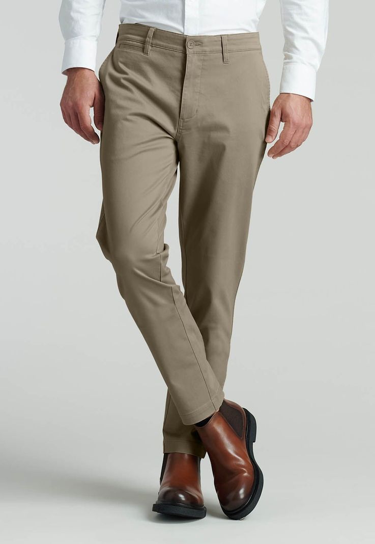 Pantalón Twill Slim /31 Business Almond-0