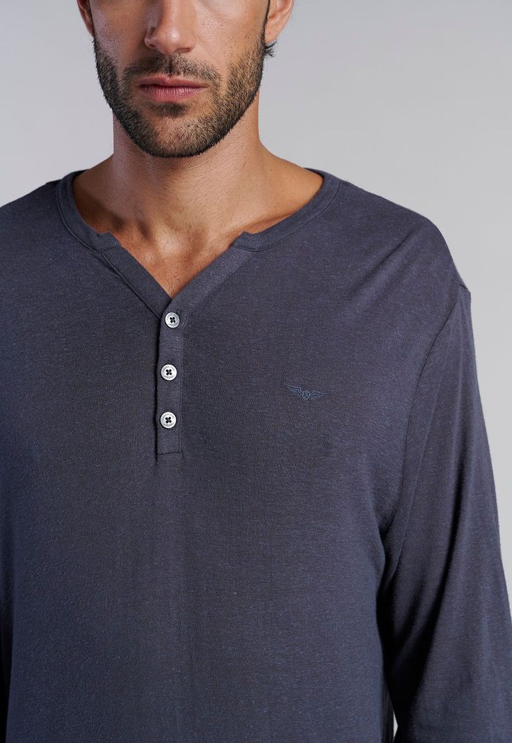 Polera Ml Henley New Jersey Metal-2