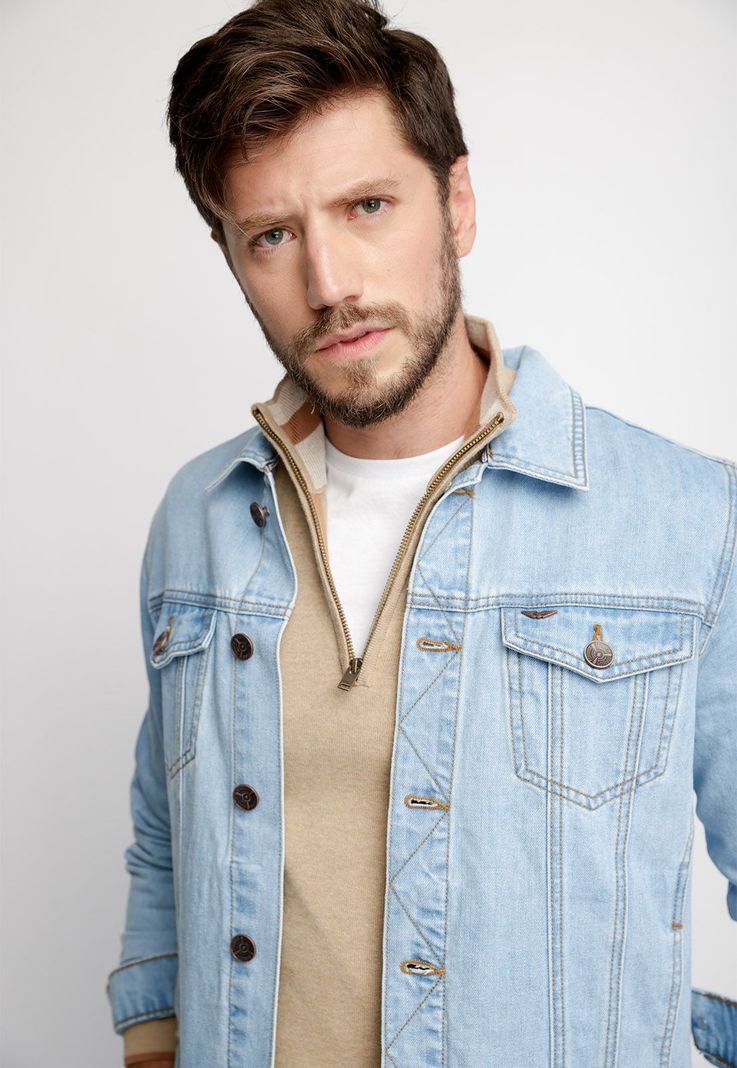Chaqueta Básica Denim Fj Blue-2