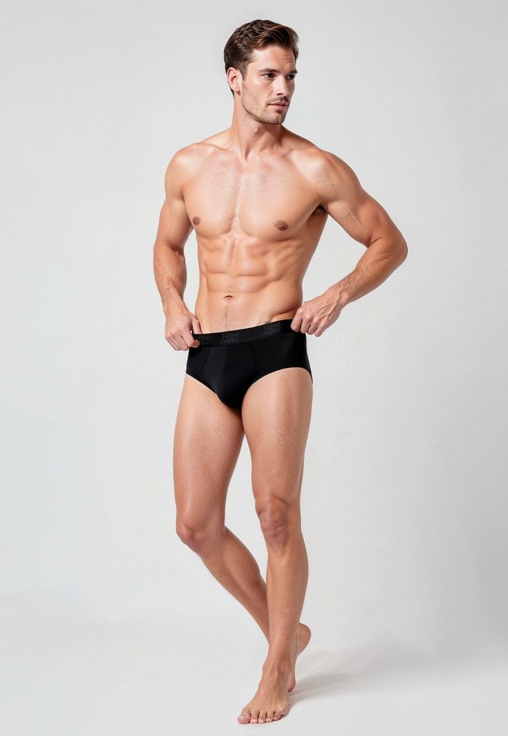 Slip Tri Pack Newman Casual Black Negro S