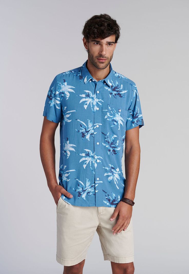 Camisa Lino Lavada F Green-0