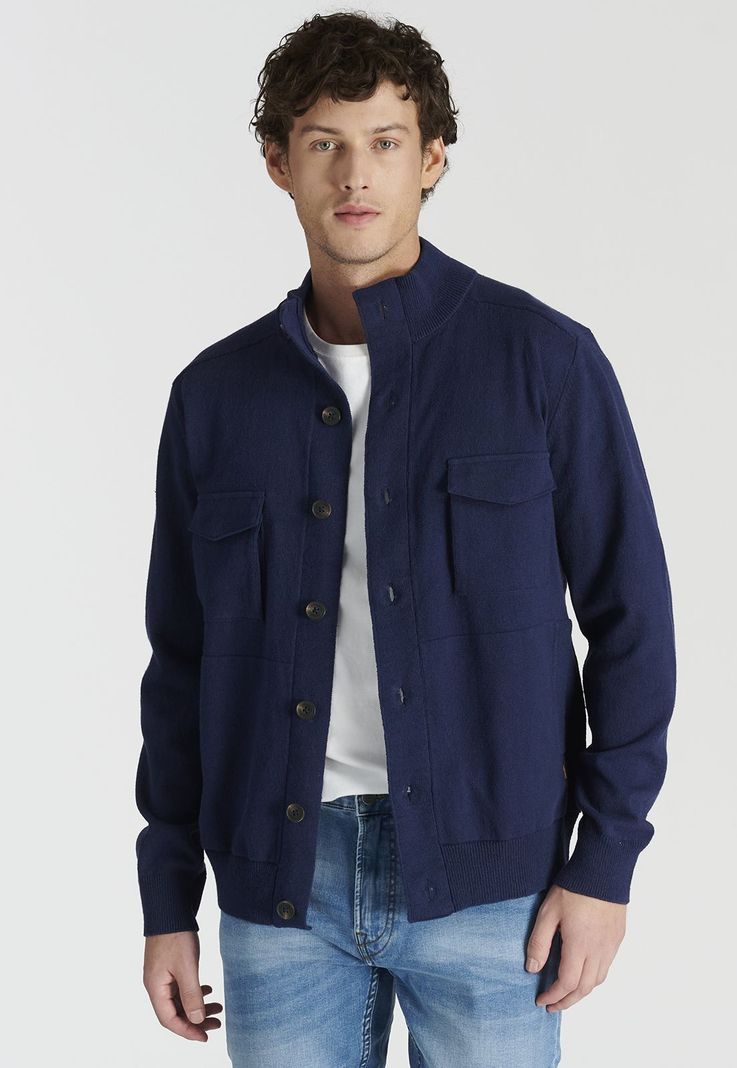 Cardigan Montcada Heritage Navy-0