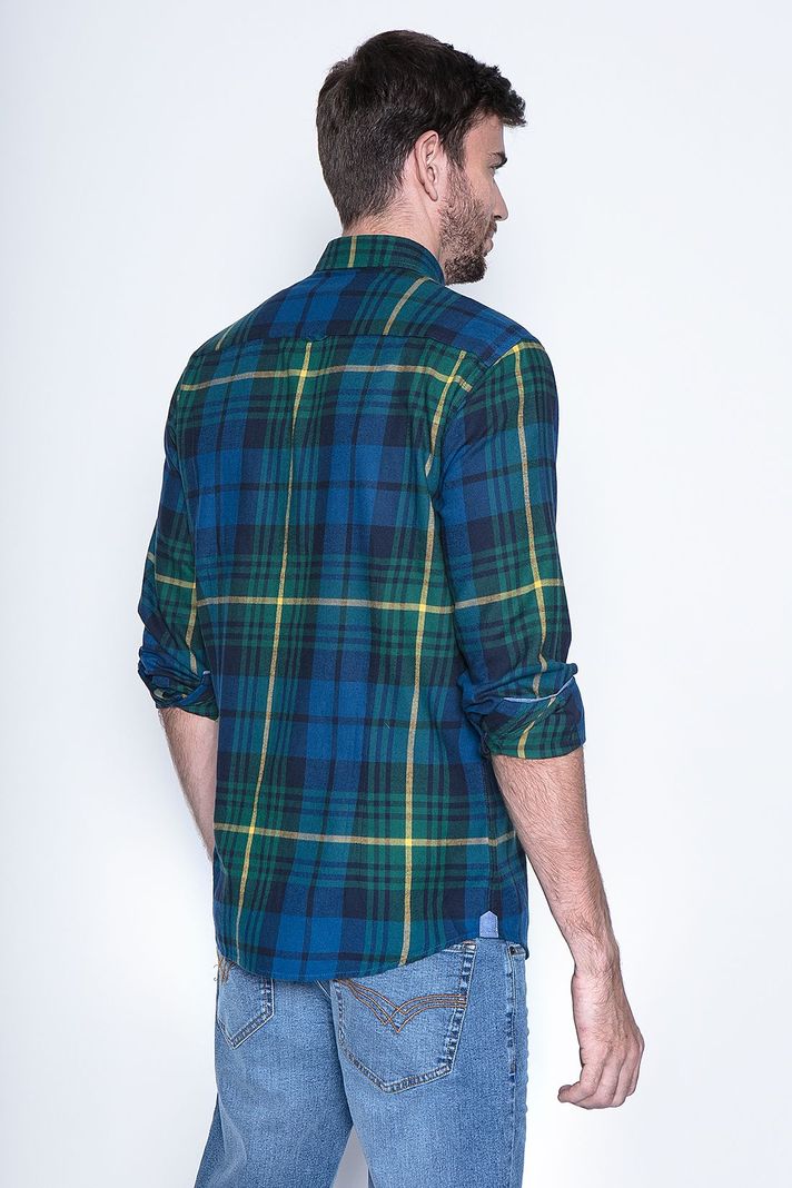 Camisa Cuadro Texas Fj Green-1