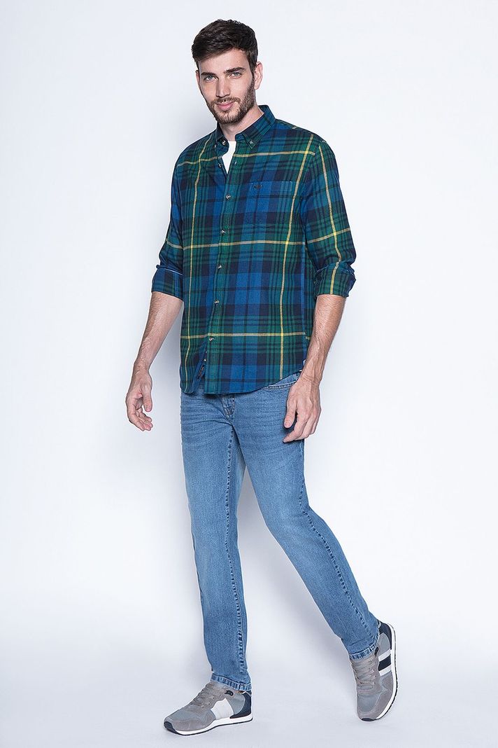 Camisa Cuadro Texas Fj Green-3