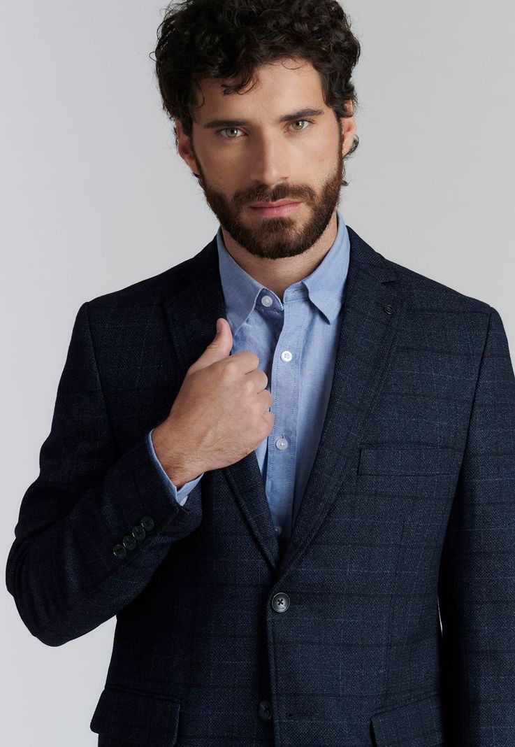 Blazer Tacoma Smart Casual Black-2