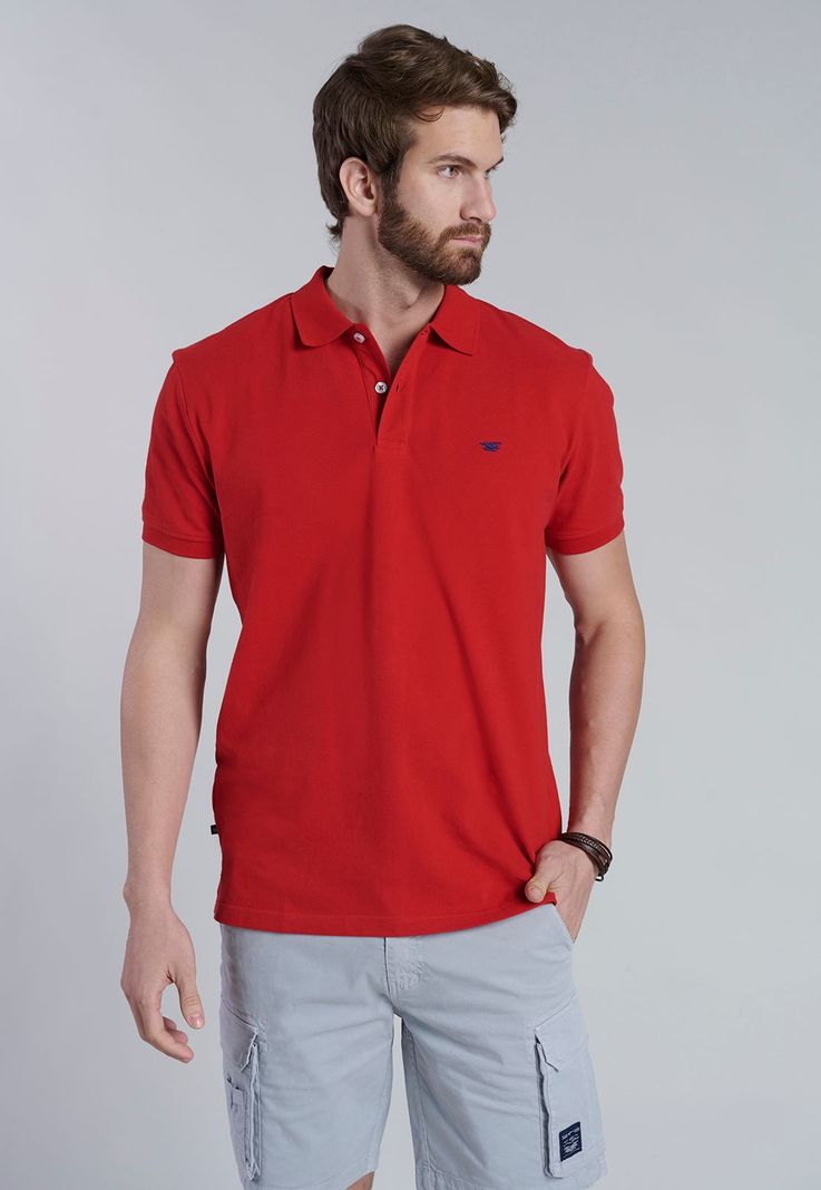 Polera Basica Pique Red-0
