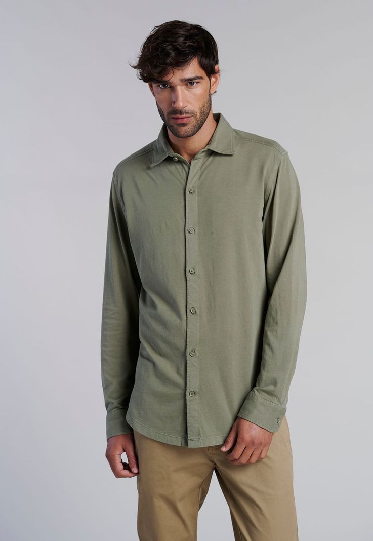 Camisa Jersey Garment Dyed F Military-0