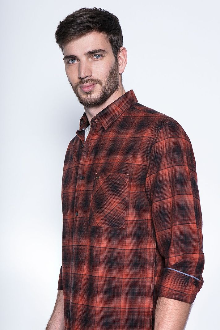 Camisa Check Orlando Fj Copper-2