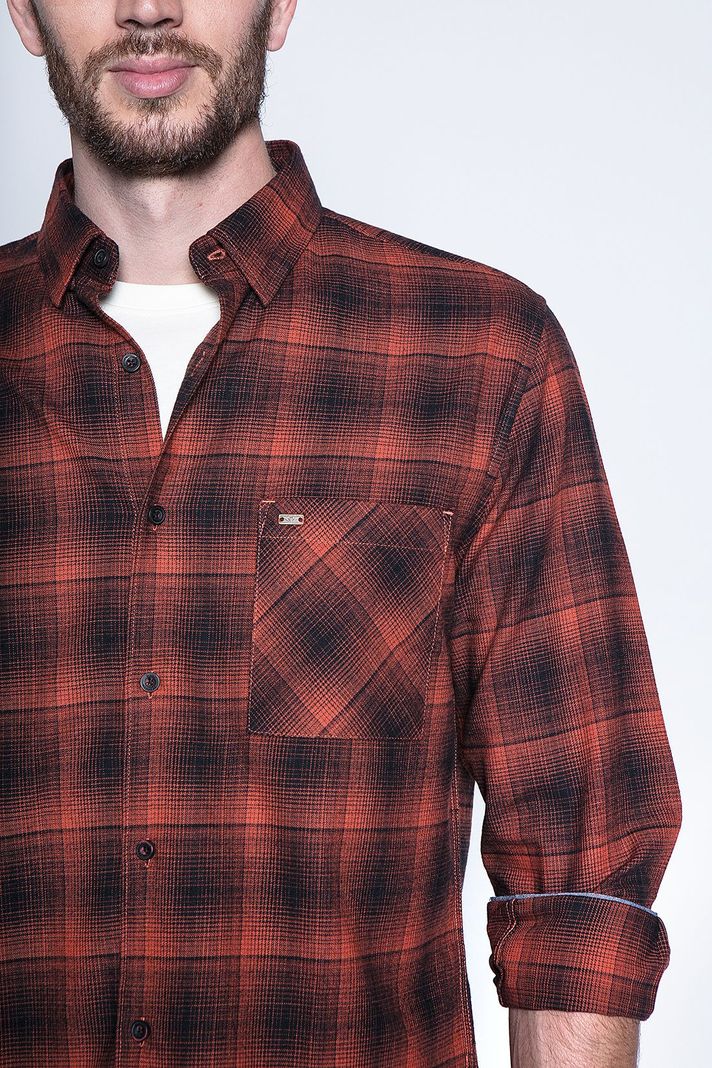 Camisa Check Orlando Fj Copper-4