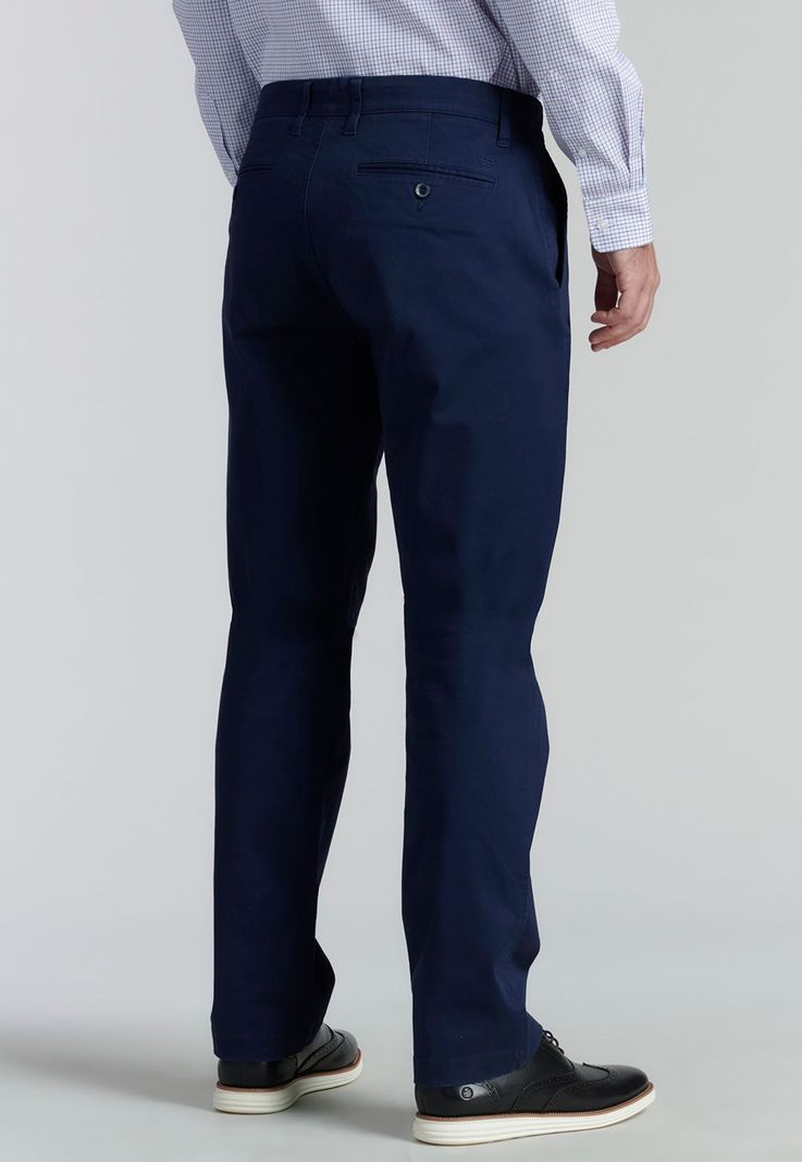 Pantalón Twill Without Pleats L/33 Business Dk.Blue-3
