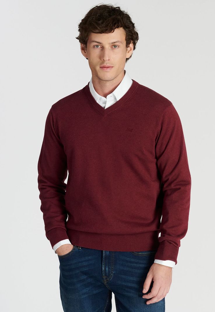Sweater Merida Heritage Cherry Melange Rojo S