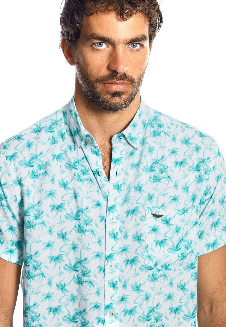 Camisa Manga Corta Estampada Olympia Fj Mint-3
