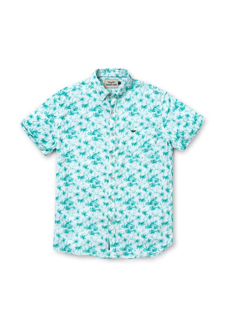 Camisa Manga Corta Estampada Olympia Fj Mint-0