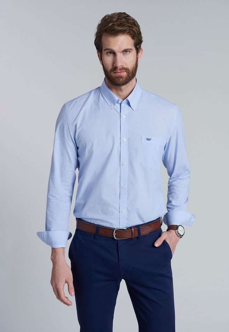 Camisa Mini Check Houston Sc Blue-0