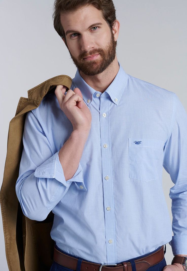 Camisa Mini Check Houston Sc Blue-4