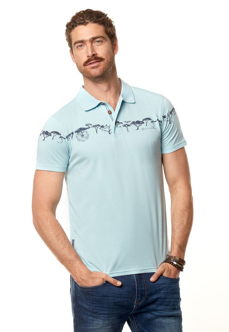 Polera Polo Wisconsin Lt. Blue Celeste S