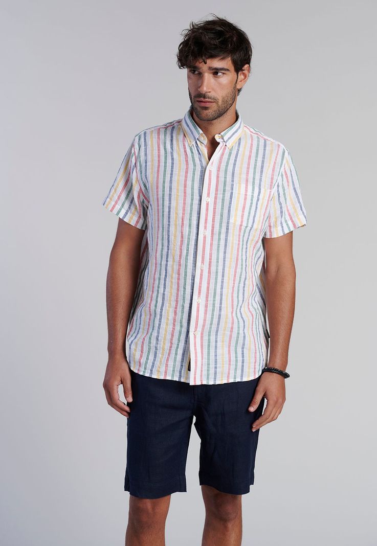 Camisa Listada Color Fj Indigo-0