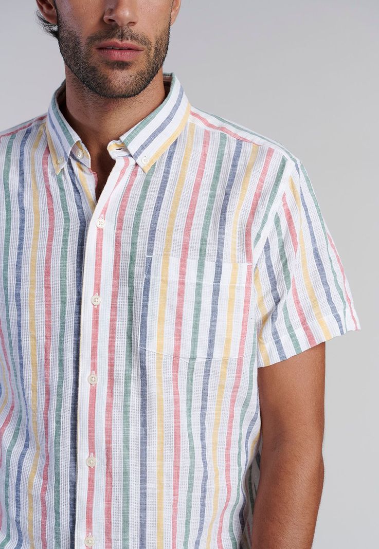 Camisa Listada Color Fj Indigo-2