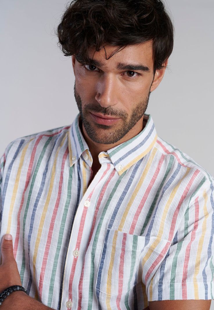 Camisa Listada Color Fj Indigo-4