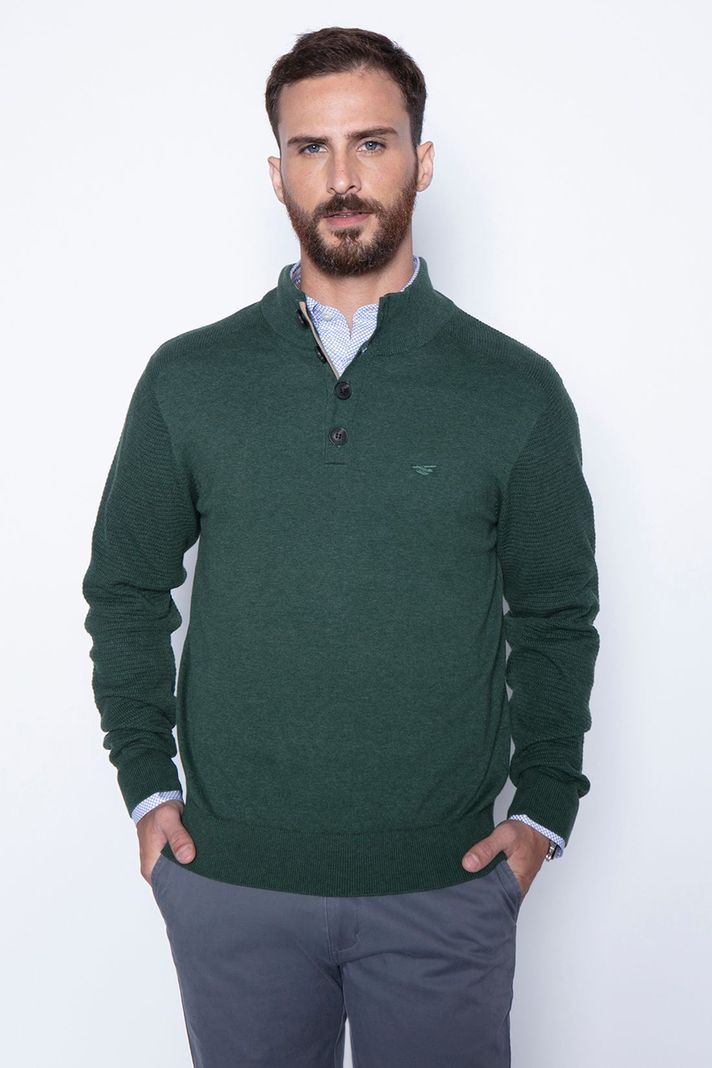 Sweater Bristol Smart Casual L/S Military Verde
