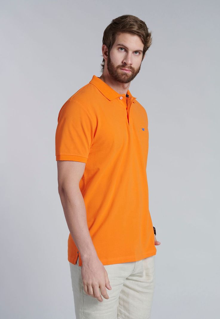 Polera Basica Pique Orange-0
