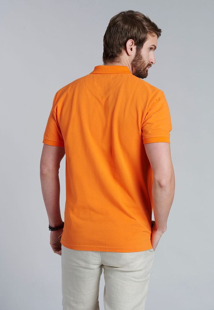 Polera Basica Pique Orange-3