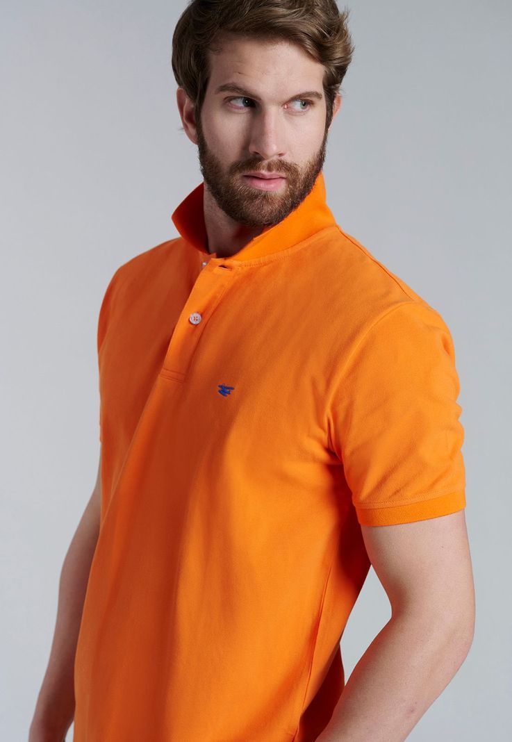 Polera Basica Pique Orange-4