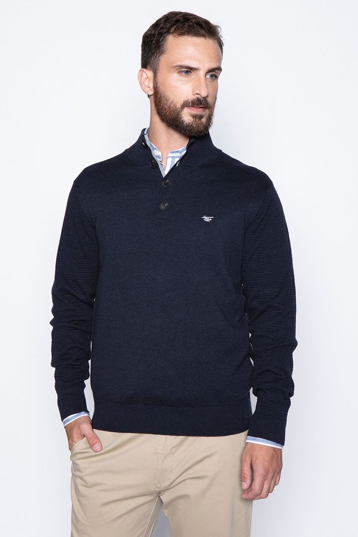 Sweater Bristol Smart Casual L/S Navy Azul