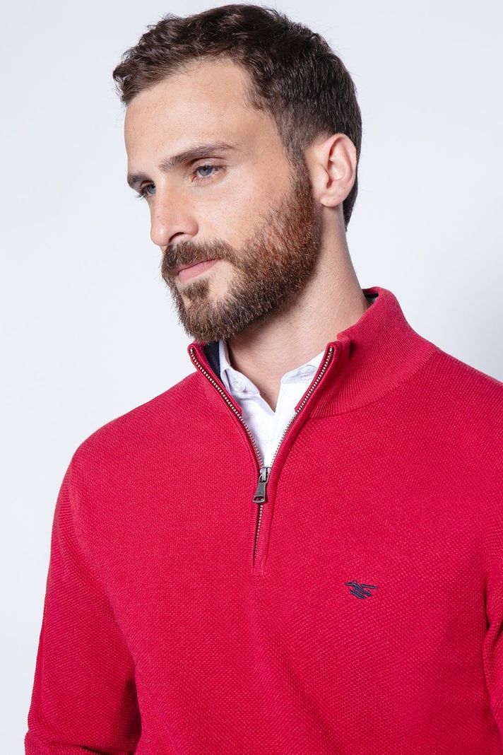 Sweater London Smart Casual L/S Red-2
