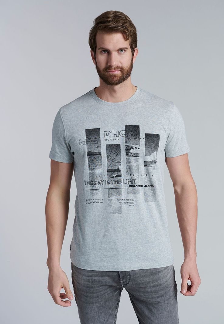 Polera Cincinnati Grey Melange Gris S