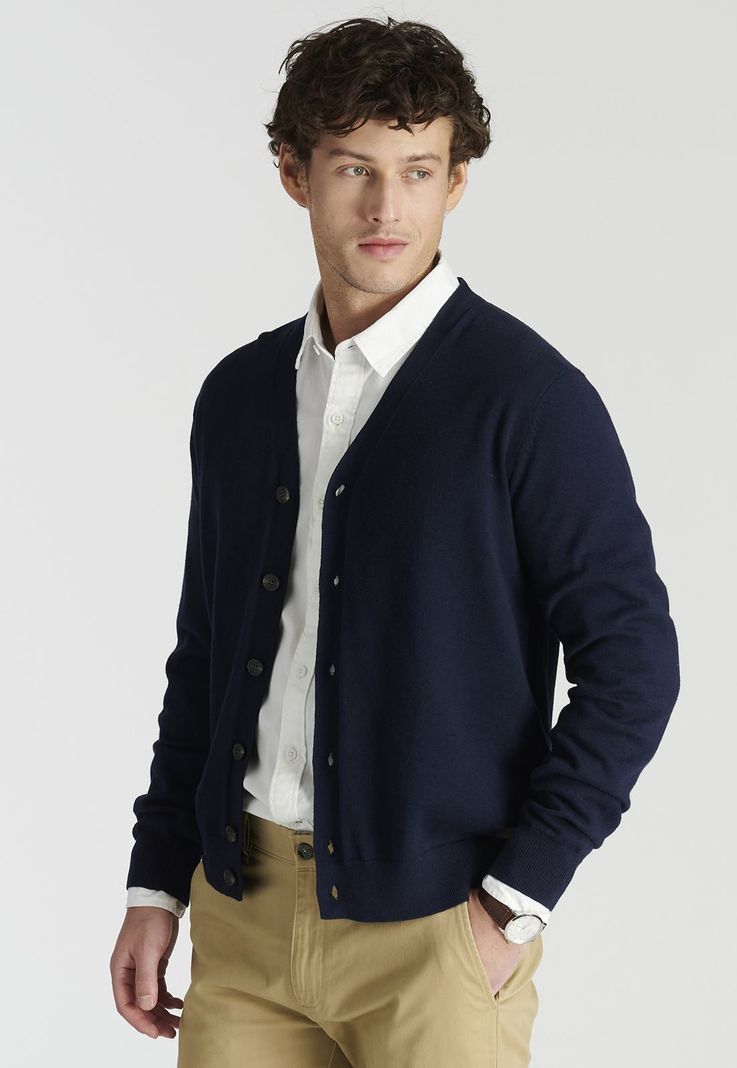 Cardigan Boiro Heritage Navy-0