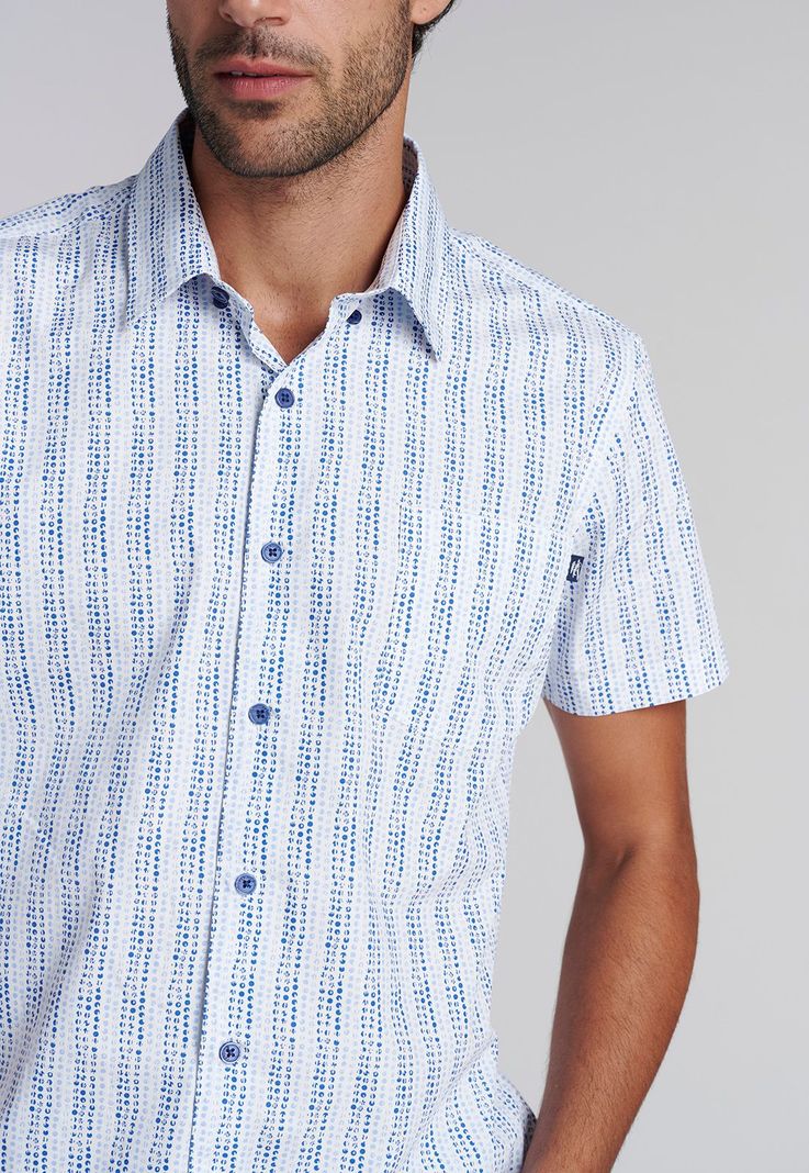 Camisa Mini Print F Sky-2