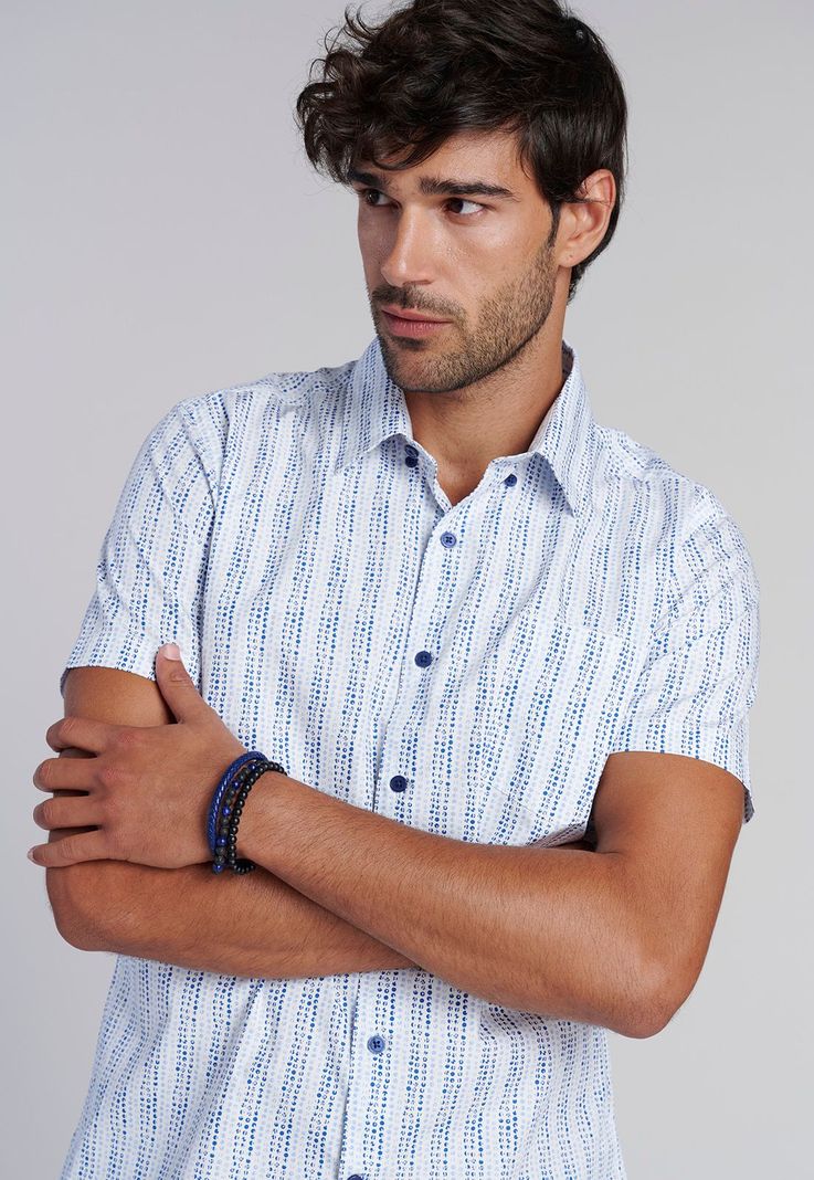 Camisa Mini Print F Sky-4