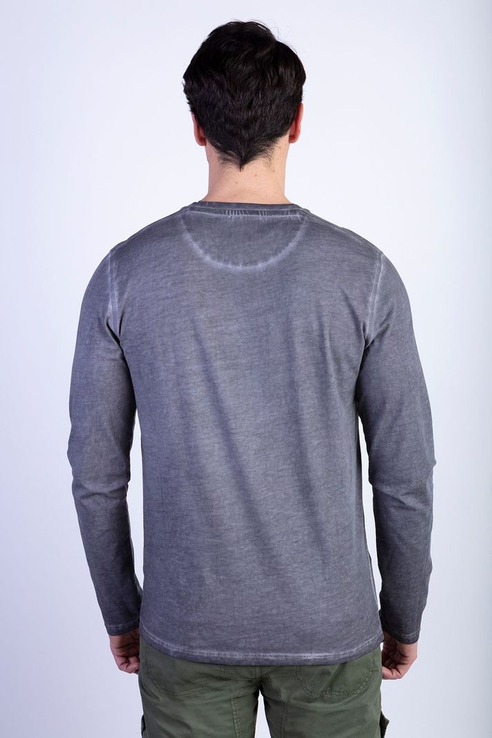 Polera Básica Manga Larga Lavada Michigan-1