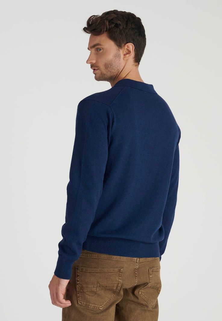Sweater Vigo Heritage Deep Blue Melange-3