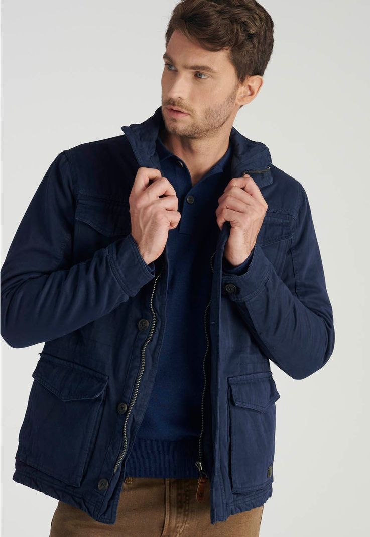Sweater Vigo Heritage Deep Blue Melange-4