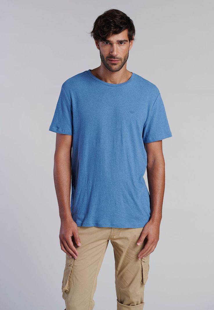 Polera Lino Albany Lt. Blue Celeste S