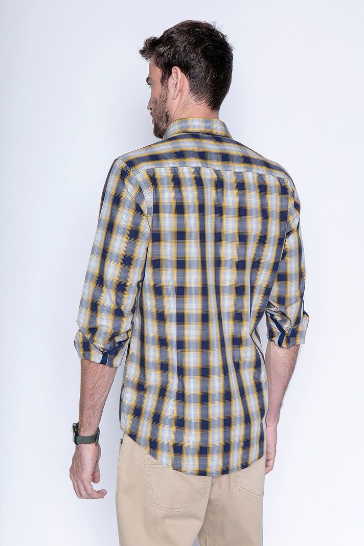 Camisa Cuadro Chicago F Mustard-1