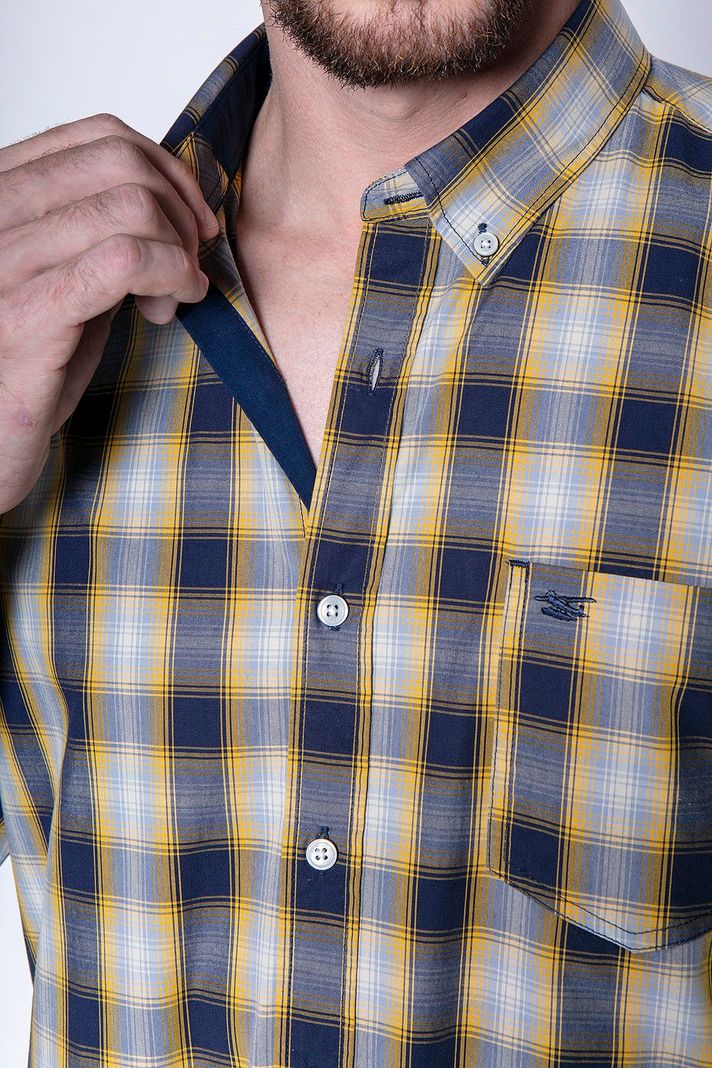 Camisa Cuadro Chicago F Mustard-4