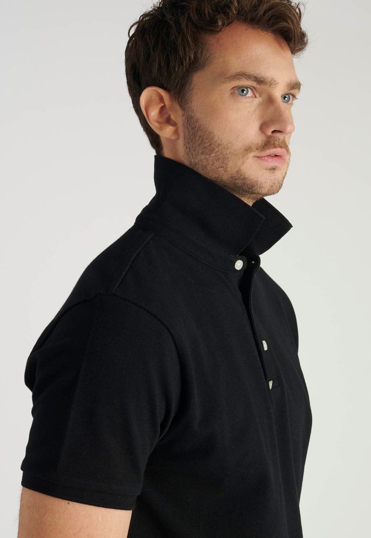 Polera Polo Roma Heritage Black-4