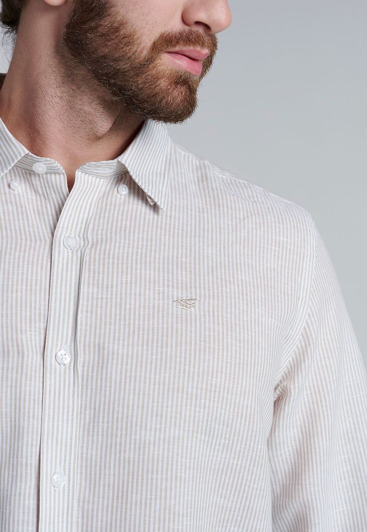 Camisa Listada Sport F Sand-2